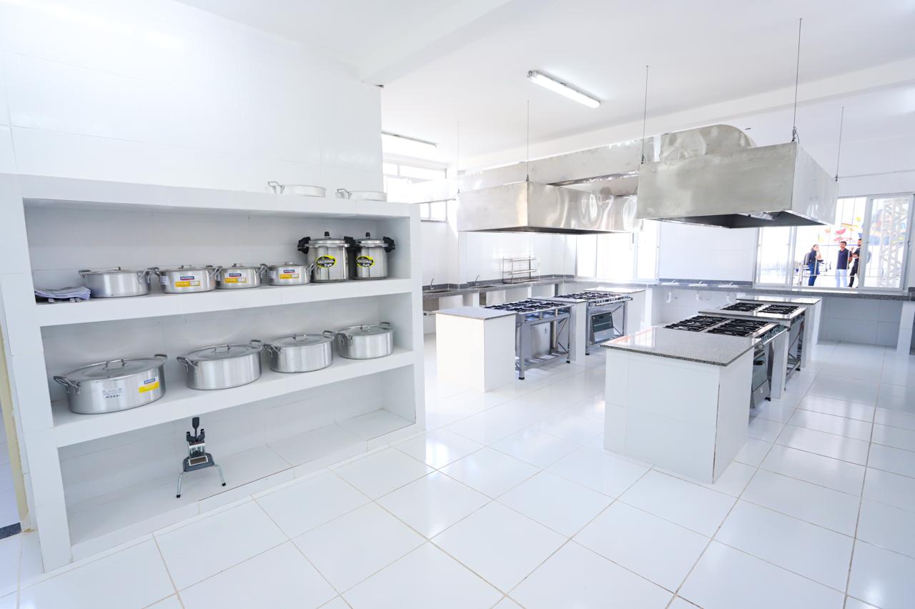 Cozinha escolar para preparo da merenda em Sergipe