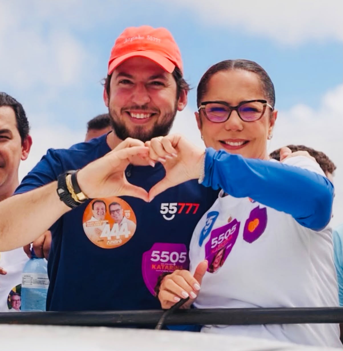 Deputado estadual Jorginho Araujo durante agenda de campanha em Sergipe