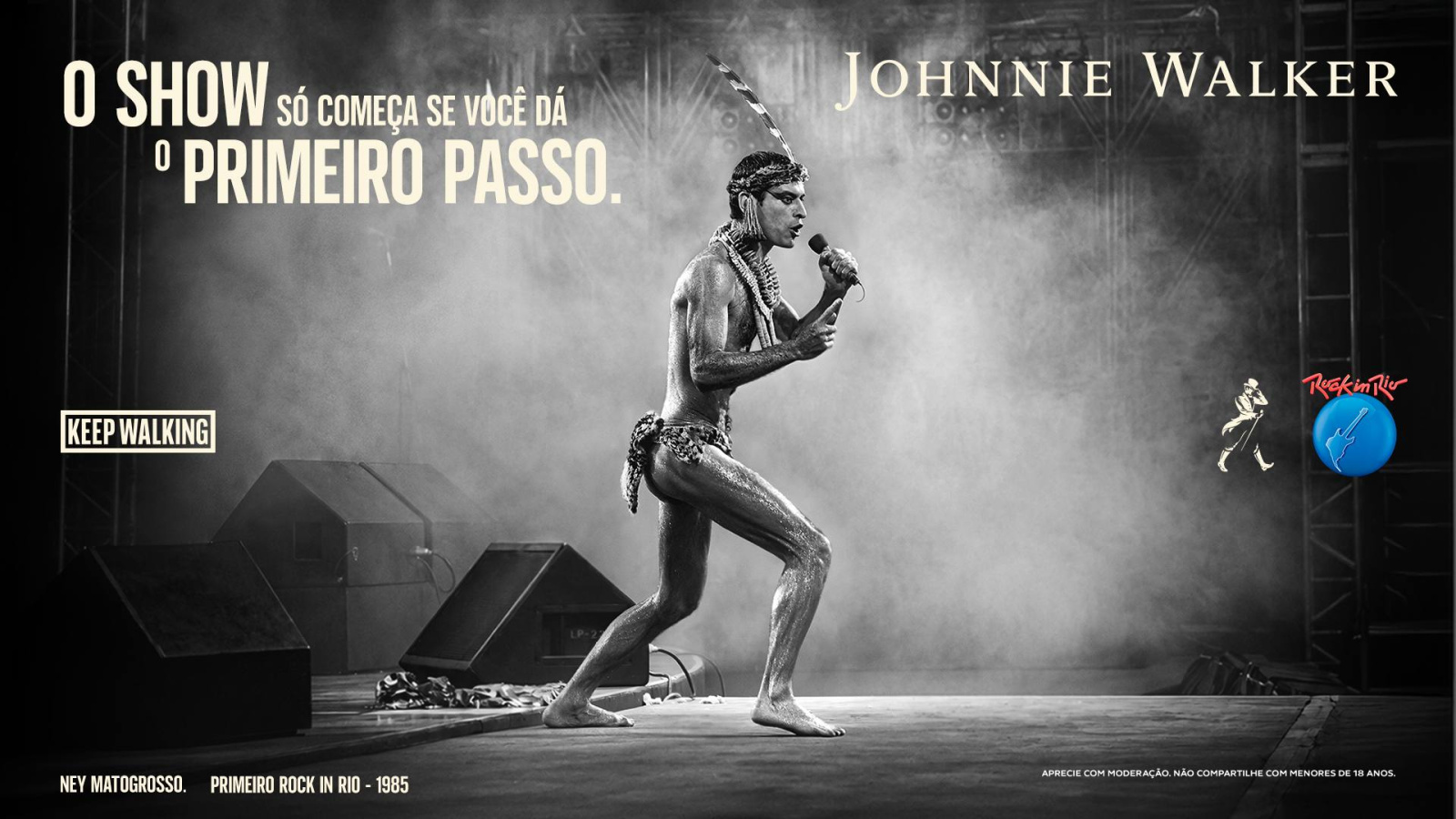 Ney Matogrosso inspira nova campanha ao reviver Rock in Rio 1985