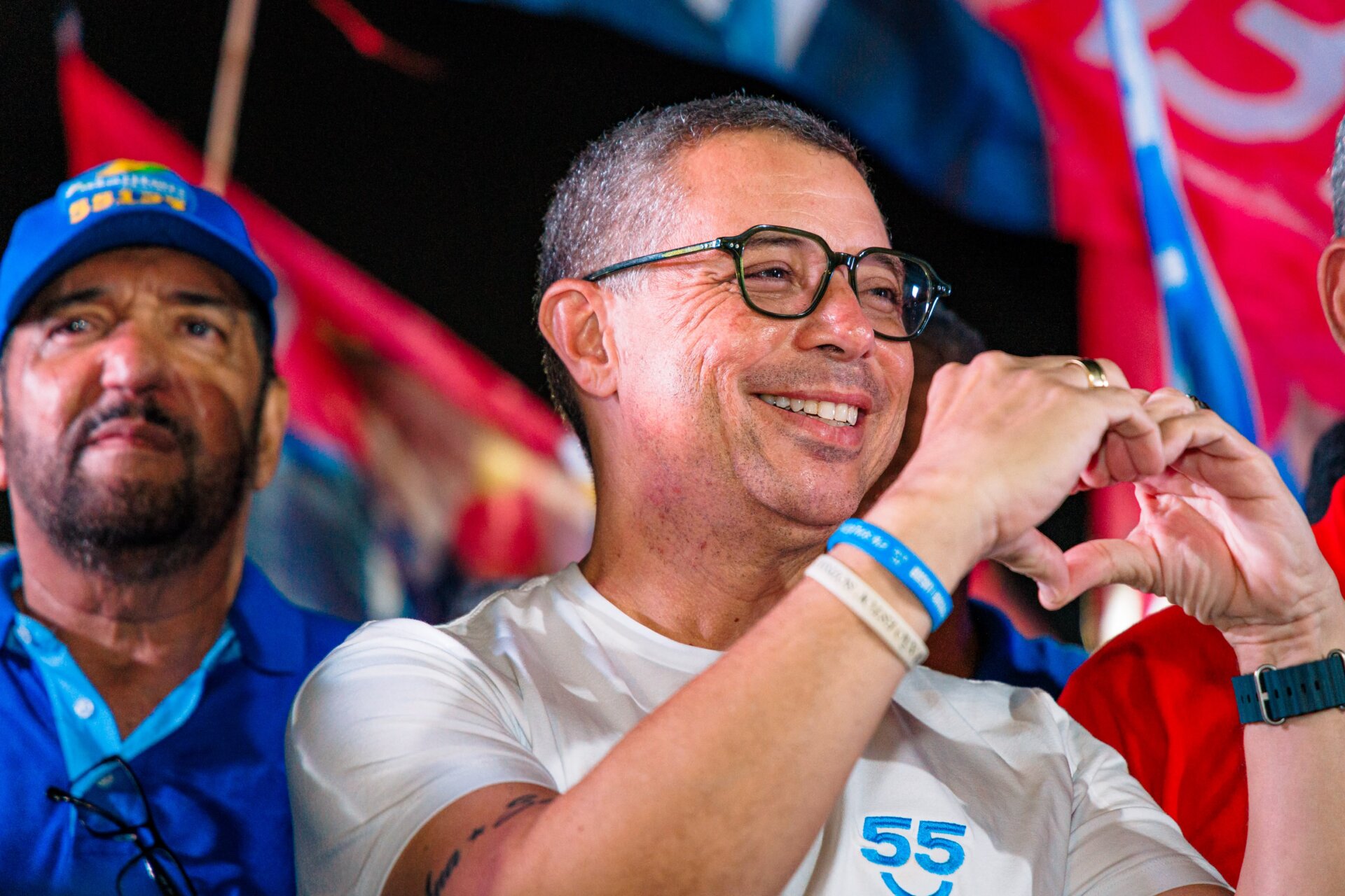 Fábio Mitidieri em agenda de campanha pelo estado