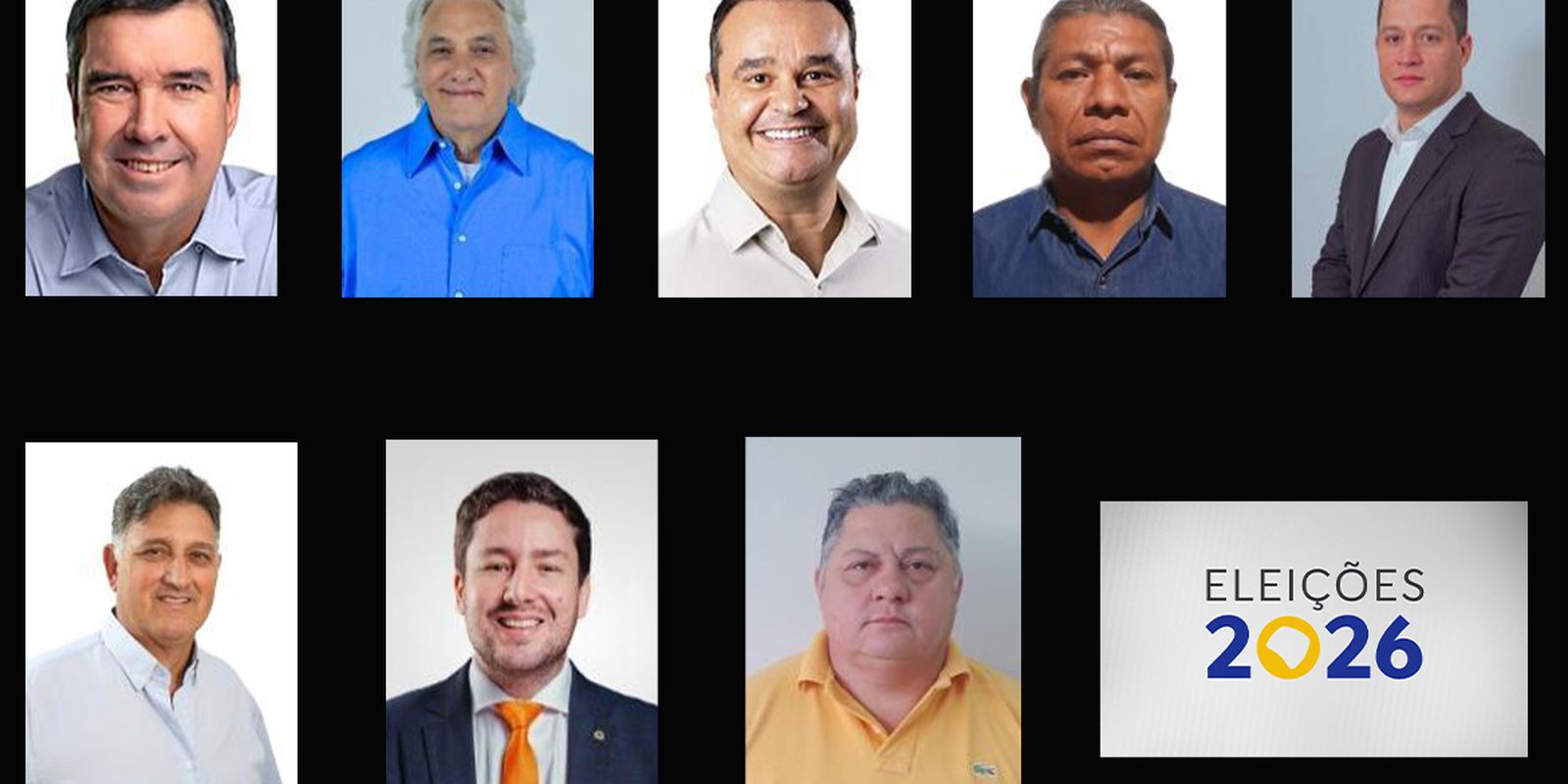 Quem são os oito candidatos ao governo de Mato Grosso do Sul em 2026