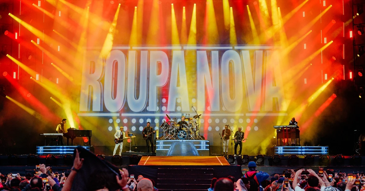 Roupa Nova volta ao Rock in Rio e comanda coro de sucessos