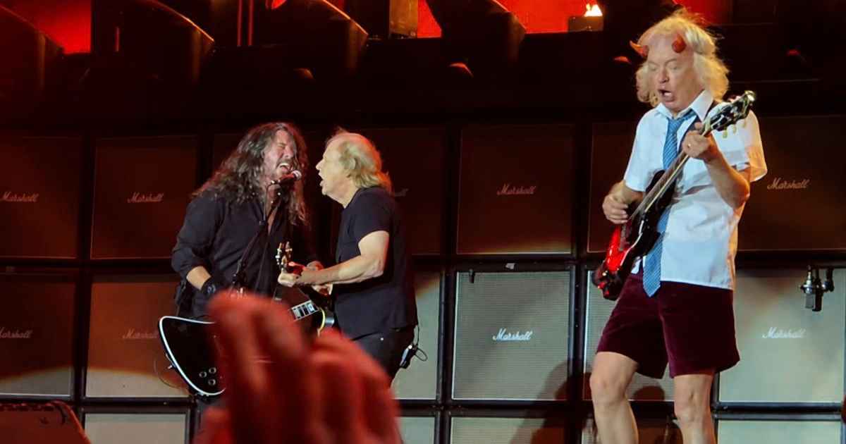 Dave Grohl se junta ao AC/DC e canta Highway to Hell no MetLife
