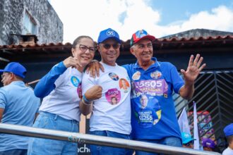 O governador Fábio Mitidieri durante a campanha pela reeleição