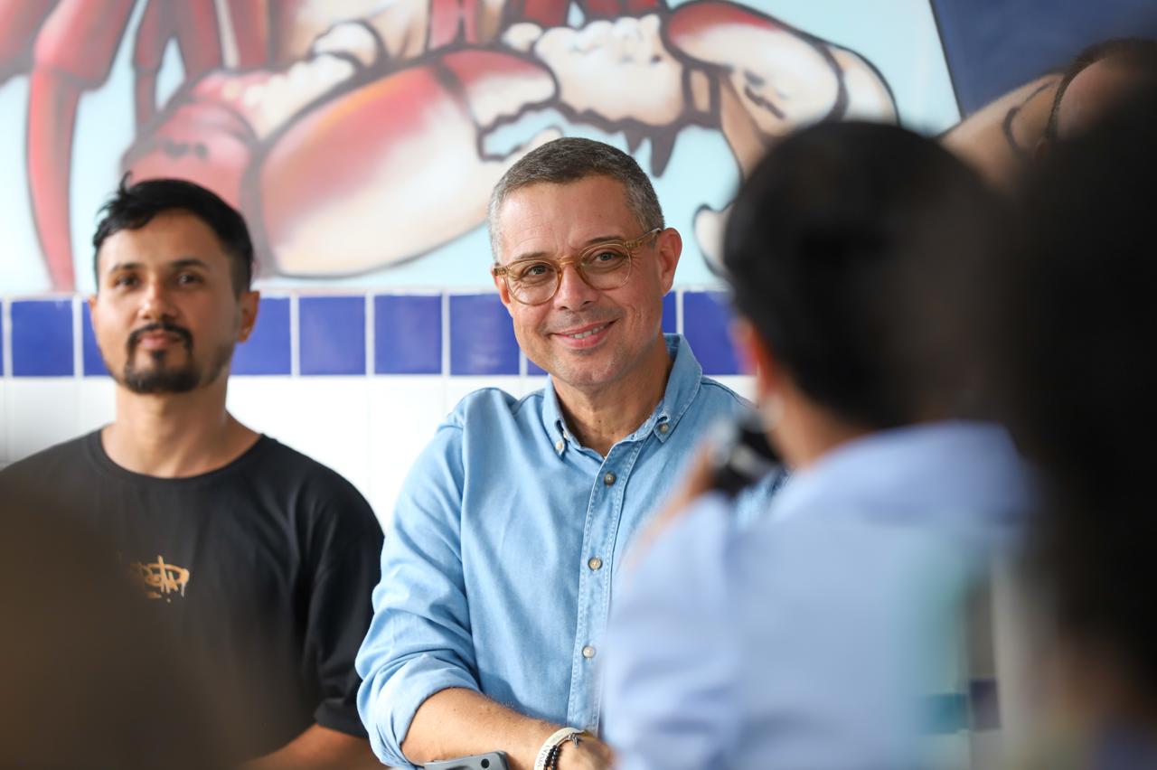 Fábio Mitidieri durante atividade na reta final da campanha